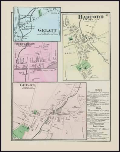 Gelatt,Harford,South Gibson,Gibson