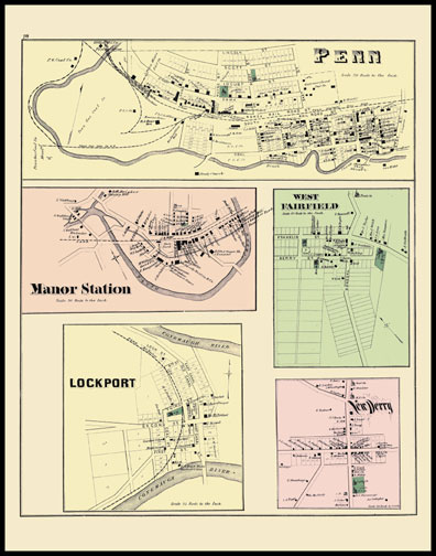 Penn,Manor Station,Lockport,West Fairfield,New Derry