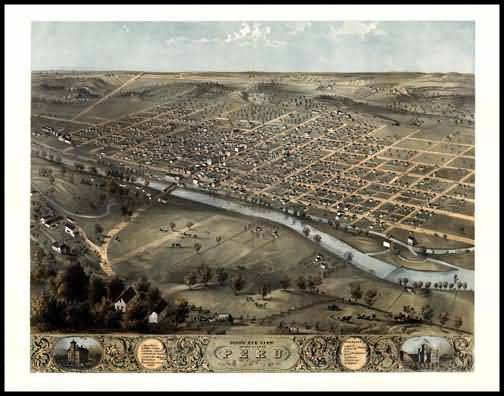 Peru 1868 Panoramic Drawing